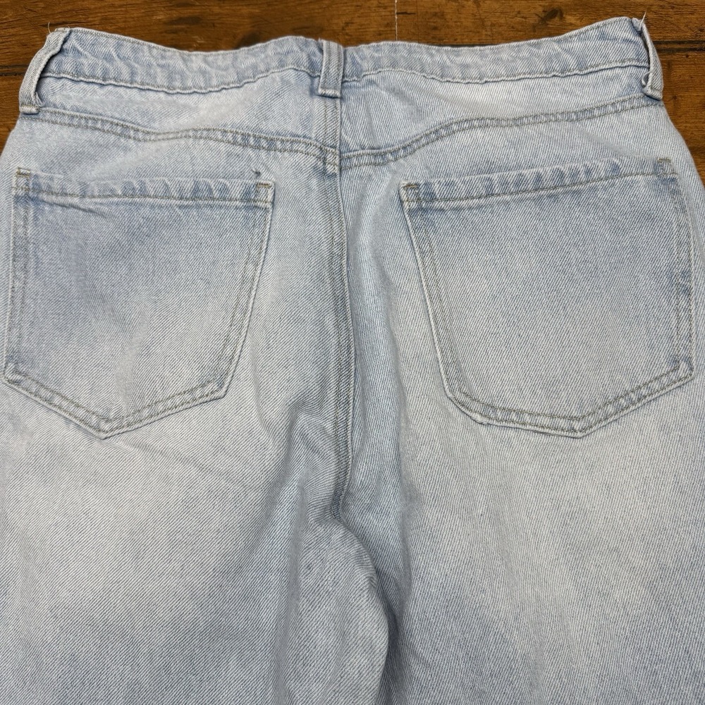 Bp Light Wash Jeans High Waist leg Button Utility Women's 29 - Picture 5 of 6